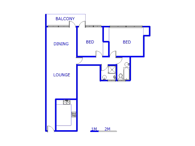 2nd Floor - 103m2 of property for sale in Florida