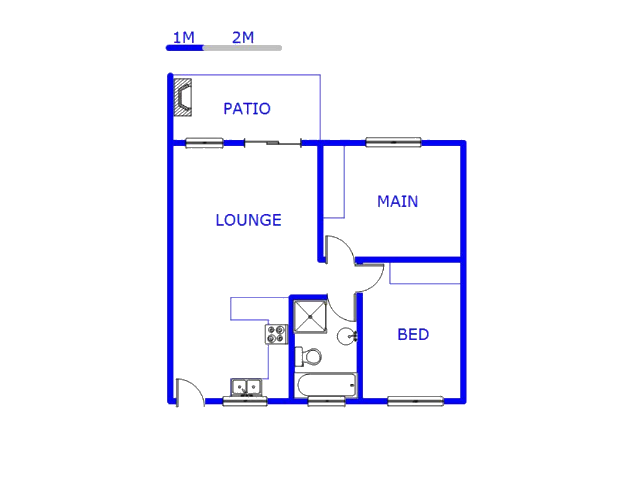 Floor plan of the property in Rynfield AH