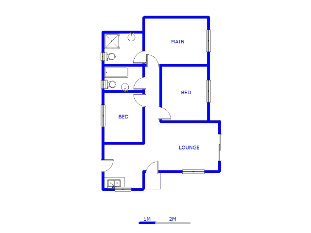 Ground Floor - 65m2 of property for sale in Klerksoord