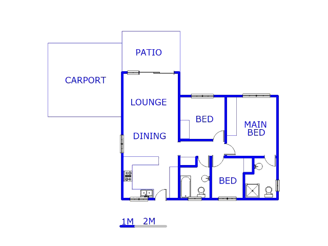 Floor plan of the property in Lyndhurst