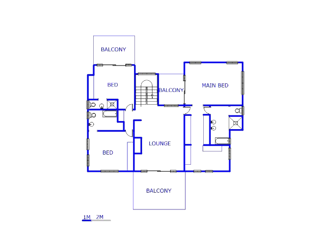 1st Floor - 253m2 of property for sale in Blue Valley Golf Estate