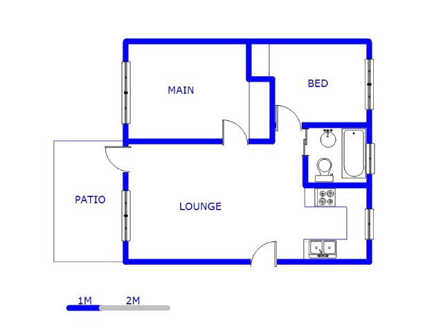 Floor plan of the property in Andeon