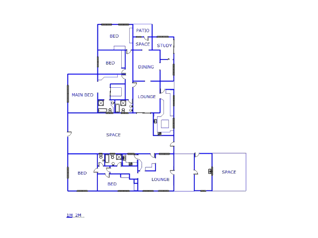 Floor plan of the property in Pretoria Rural