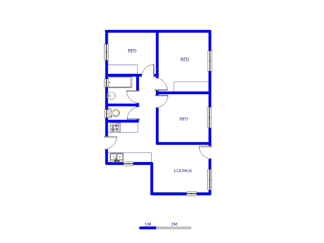 Floor plan of the property in Sky City