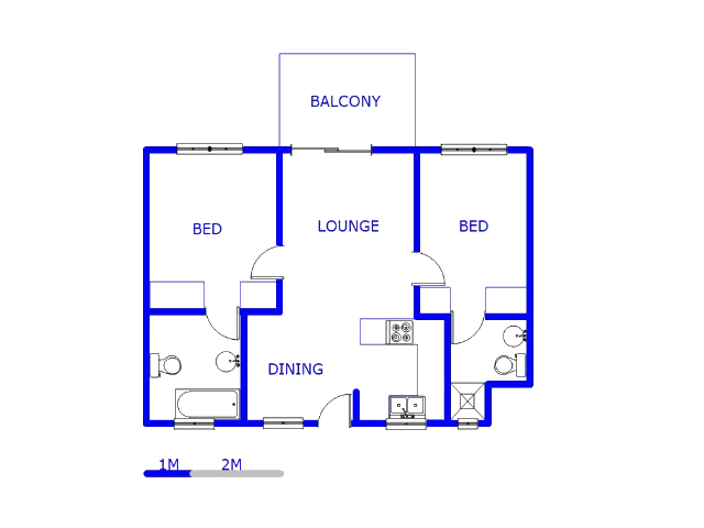 Floor plan of the property in Erand Gardens