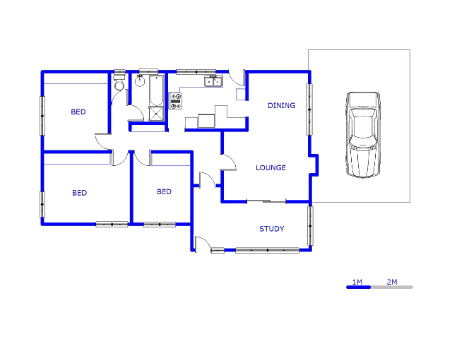 Floor plan of the property in Wentworth Park