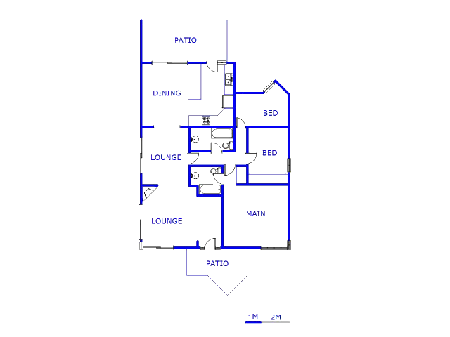 Floor plan of the property in Orange Grove