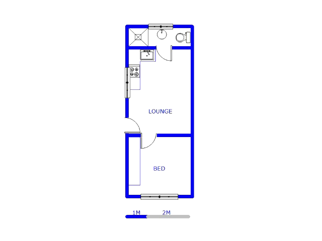 Floor plan of the property in Philip Nel Park