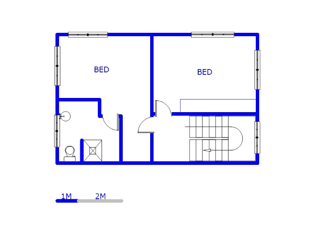 1st Floor - 58m2 of property for sale in Bosmont