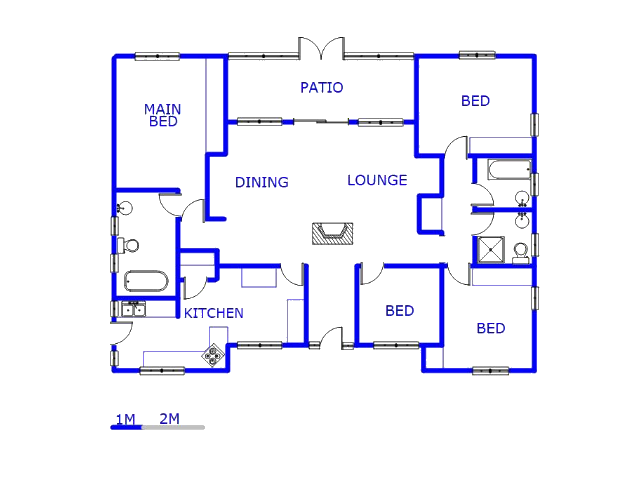 Floor plan of the property in Lone Hill