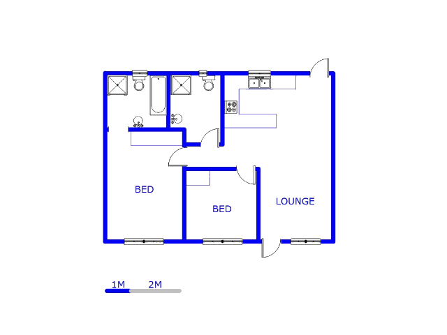 Floor plan of the property in Hesteapark