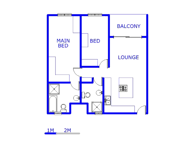 Floor plan of the property in Erand Gardens