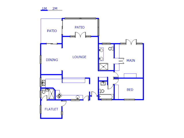 Floor plan of the property in Chiltern Hills