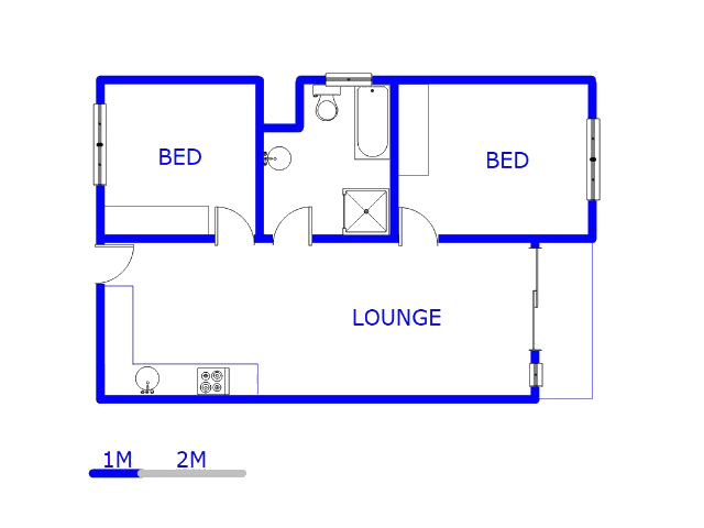 Floor plan of the property in Sunninghill