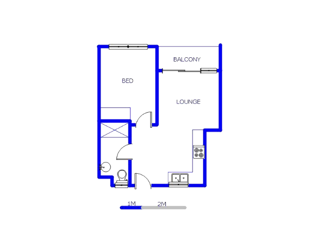 Floor plan of the property in Linbro Park A.H.