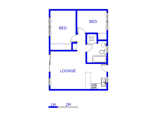 1st Floor - 53m2 of property for sale in Vorna Valley