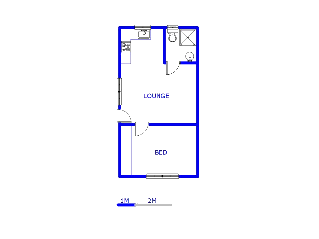 Floor plan of the property in Philip Nel Park