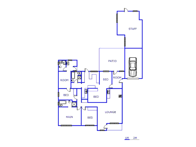 Floor plan of the property in Sunnyridge