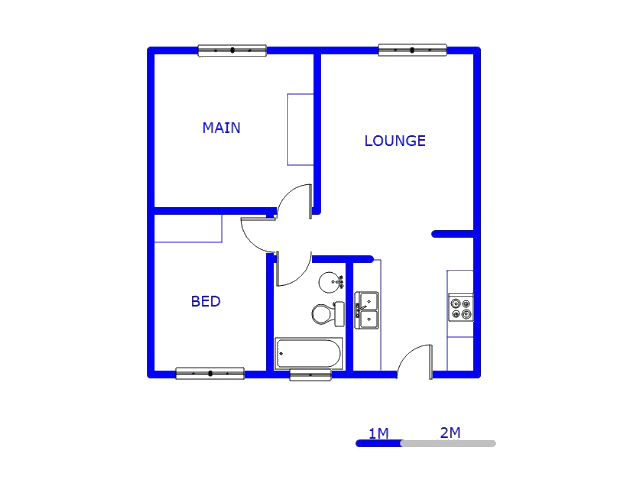 Floor plan of the property in Terenure