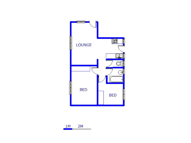 Floor plan of the property in Thatchfield Hills Estate