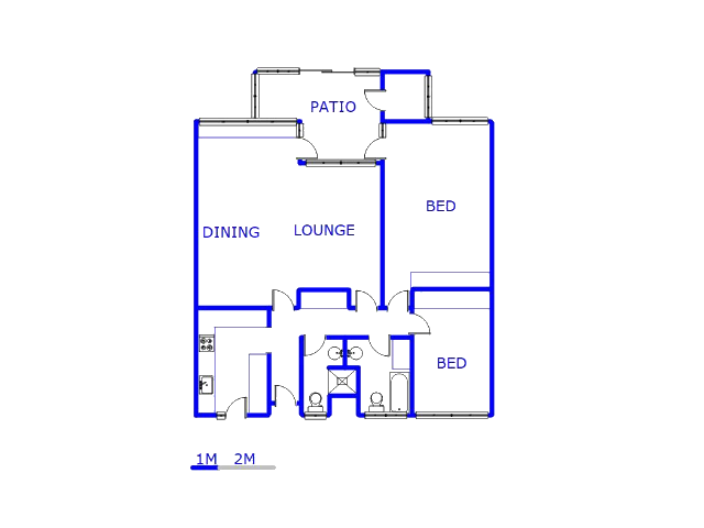 Floor plan of the property in Benmore Gardens