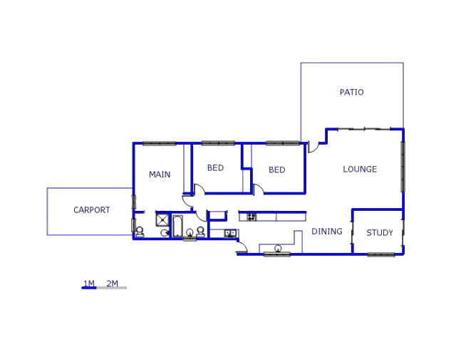 Floor plan of the property in St Winifreds