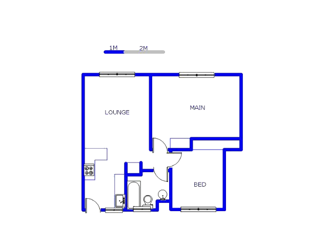 Floor plan of the property in Kempton Park