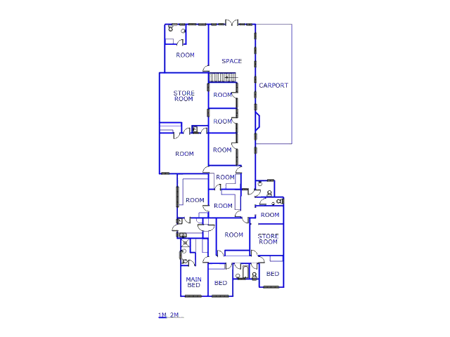 Floor plan of the property in Pretoria West