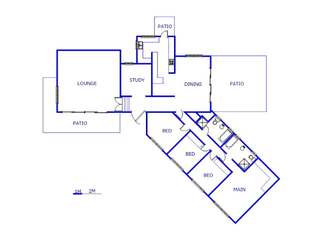 Floor plan of the property in Woodmead