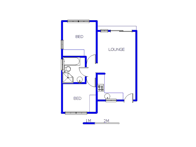 1st Floor - 47m2 of property for sale in Klippoortje