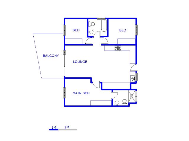 Floor plan of the property in Six Fountains Estate