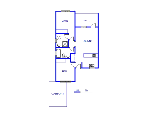 Floor plan of the property in Albertsdal