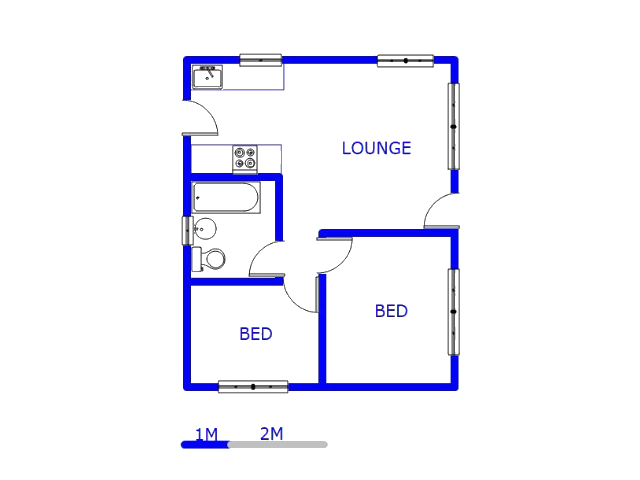 Floor plan of the property in Rosslyn