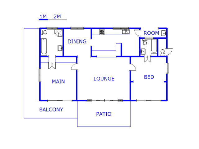 Floor plan of the property in Escombe 