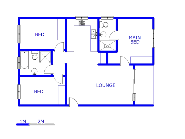 Floor plan of the property in Founders Hill