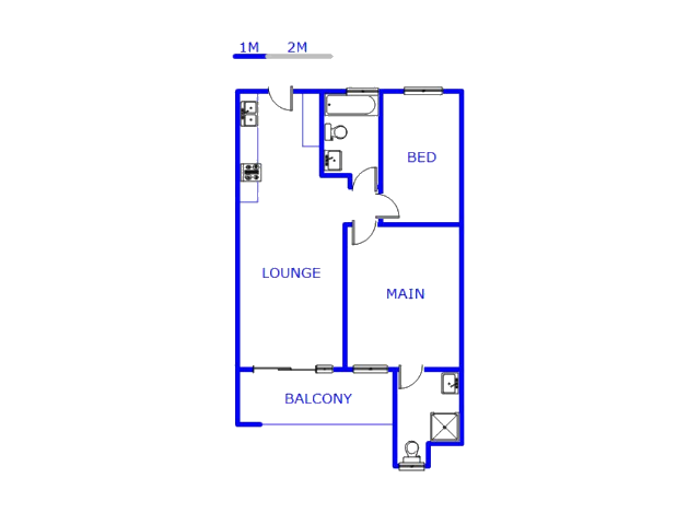 Floor plan of the property in Kempton Park