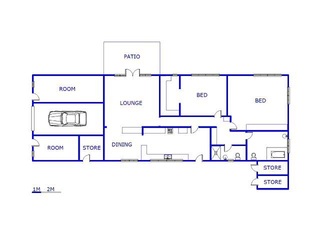 Floor plan of the property in Homestead Apple Orchards AH