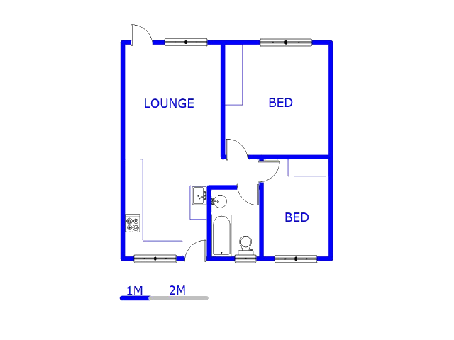 Ground Floor - 61m2 of property for sale in Krugersdorp North