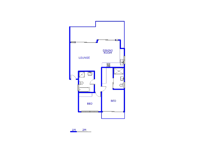 Floor plan of the property in Zwartkoppies