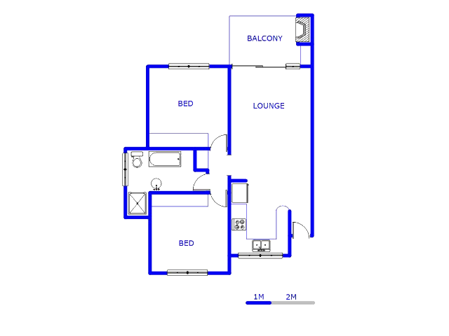 Floor plan of the property in Paulshof