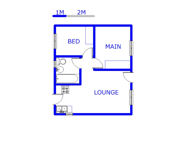 Floor plan of the property in Palm Ridge