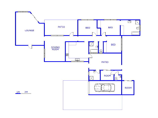 Floor plan of the property in Pretoria Gardens