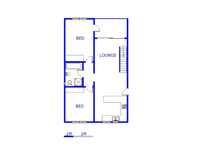 Floor plan of the property in Sunninghill