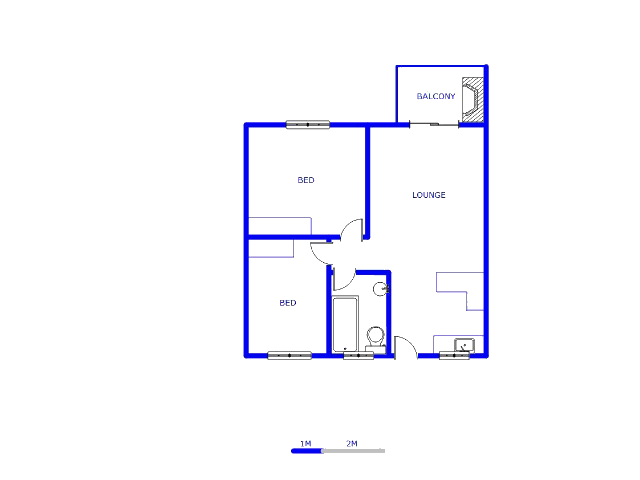 Floor plan of the property in Greenhills