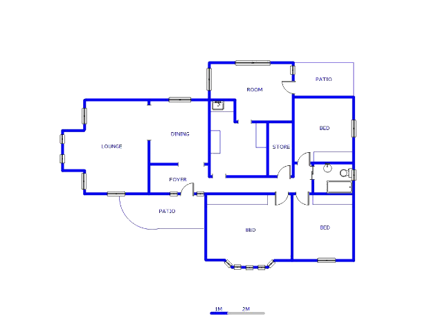 Floor plan of the property in Dunnottar