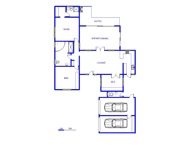 Floor plan of the property in Sandton