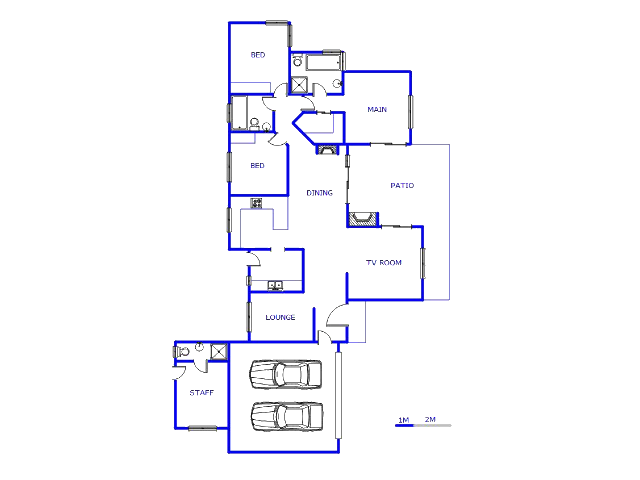 Floor plan of the property in Magaliessig