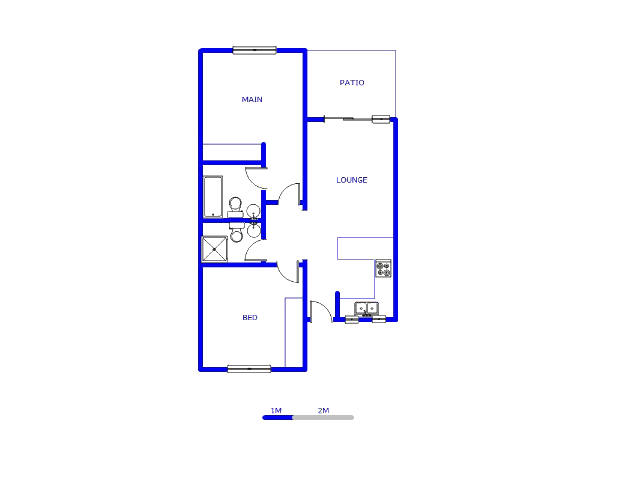 Floor plan of the property in Jackal Creek Golf Estate