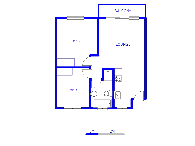 Floor plan of the property in Witfield