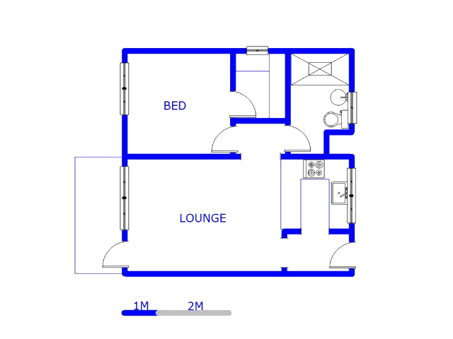 Floor plan of the property in Sunninghill